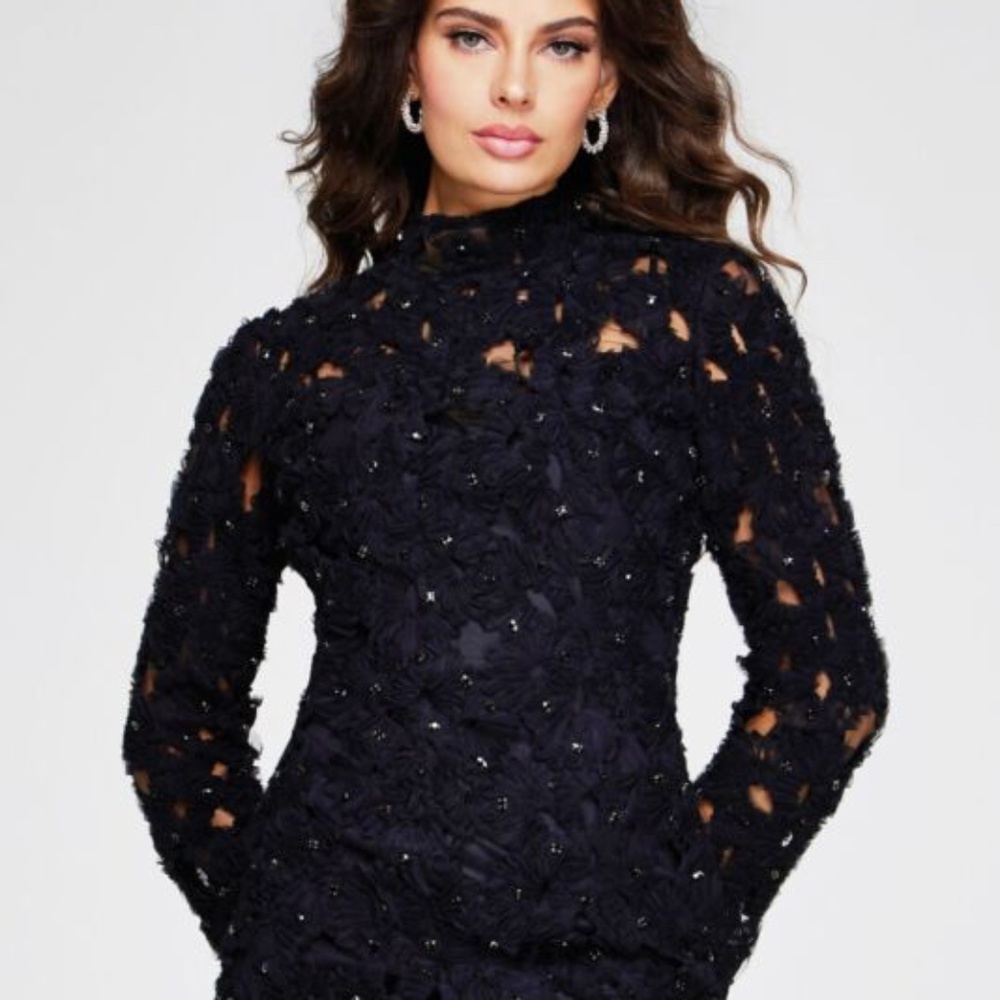 Jovani Lace Cocktail Dress